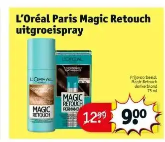 Kruidvat L'Oréal Paris Magic Retouch uitgroeispray aanbieding