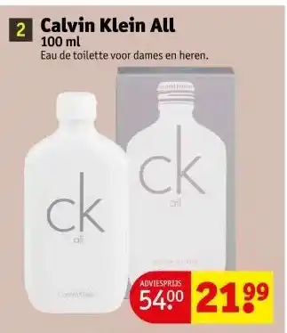 Kruidvat 2 Calvin Klein All aanbieding