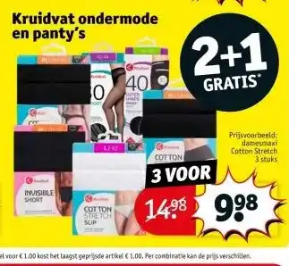 Kruidvat Kruidvat ondermode en panty's aanbieding