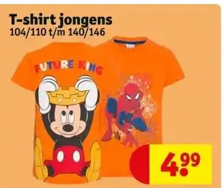 T shirt jongens 104 110 t m 140 146 aanbieding bij Kruidvat