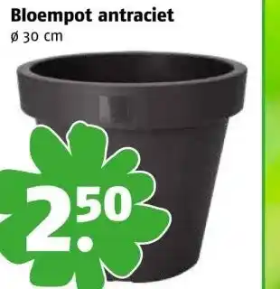 Poiesz Bloempot antraciet aanbieding