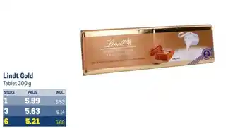 Makro Lindt Gold aanbieding