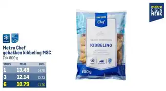 Makro Metro Chef gebakken kibbeling MSC aanbieding