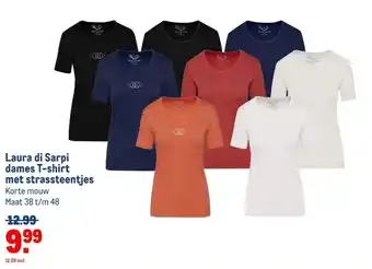 Makro Laura di Sarpi dames T-shirt met strassteentjes aanbieding