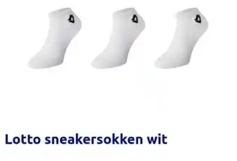 Action Lotto sneakersokken wit aanbieding