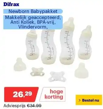 Bol.com Difrax aanbieding