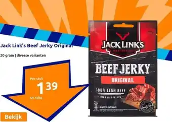 Action Jack Link's Beef Jerky Original aanbieding