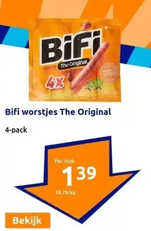 Action Bifi worstjes The Original aanbieding