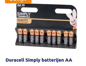 Action Duracell Simply batterijen AA aanbieding