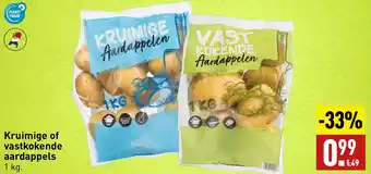 ALDI Kruimige of vastkokende aardappels 1 kg. aanbieding