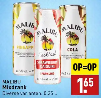 ALDI MALIBU Mixdrank 0.25L aanbieding