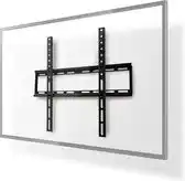 Bol.com Nedis Vaste TV-Muurbeugel - 23 - 55 - Maximaal schermgewicht: 35 kg - Minimale muurafstand: 23 mm - Staal - Zwart aanbieding