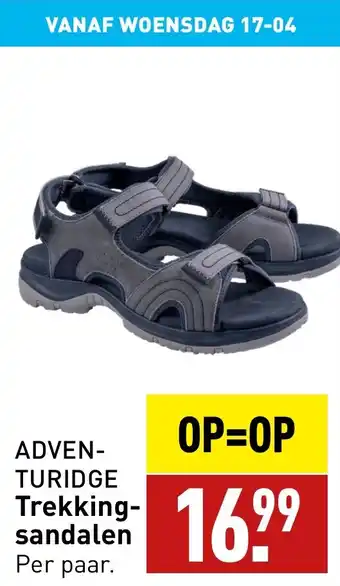 ALDI ADVENTURIDGE Trekking sandalen aanbieding