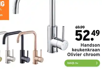 GAMMA Handson keukenkraan olivier chroom aanbieding