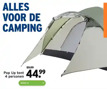 GAMMA Pop up tent 4 personen aanbieding