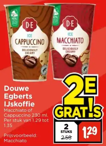 Vomar Voordeelmarkt Douwe Egberts IJskoffie aanbieding