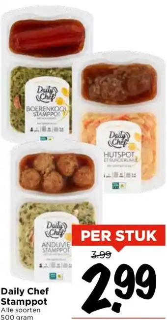 Vomar Voordeelmarkt Daily Chef Stamppot 500g aanbieding