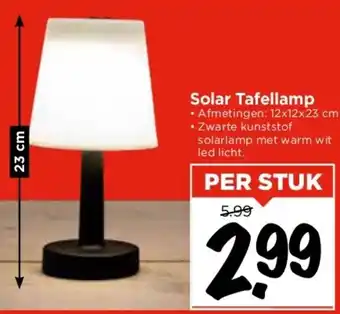 Vomar Voordeelmarkt Solar Tafellamp aanbieding