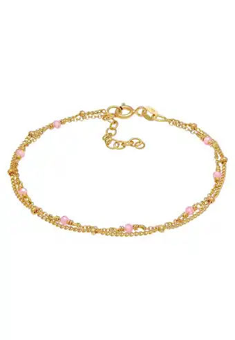 Douglas Elli Dames Balketting Filigraanroze met Kwartskralen in 925 Sterling Zilver aanbieding