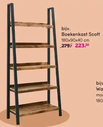 Leen Bakker Boekenkast Scott 180x90x40 cm aanbieding