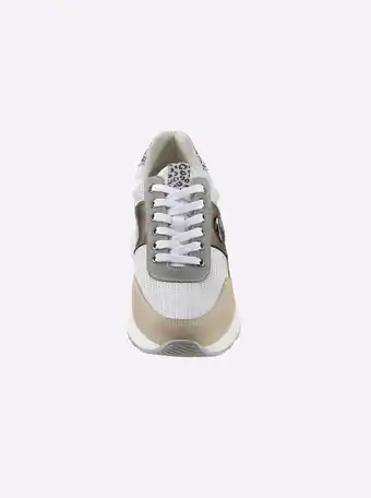 Heine Sneaker inwit/taupe van heine aanbieding