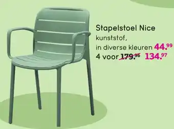 Leen Bakker Stapelstoel Nice aanbieding