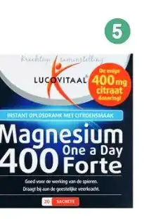 Etos Lucovitaal one a day magnesium 400 forte oplosdrank citroen aanbieding