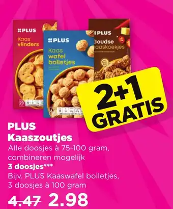 PLUS Kaaszoutjes aanbieding