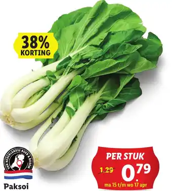 Lidl Paksoi per stuk aanbieding