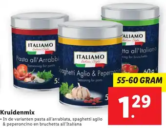 Lidl Kruidenmix 55 - 60 gram aanbieding