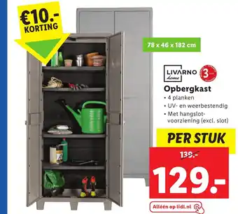 Lidl Livarno home opbergkast per stuk aanbieding