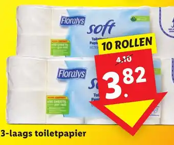 Lidl 3 laags toiletpapier aanbieding