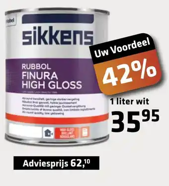 De voordeelmarkt Sikkens 1liter aanbieding