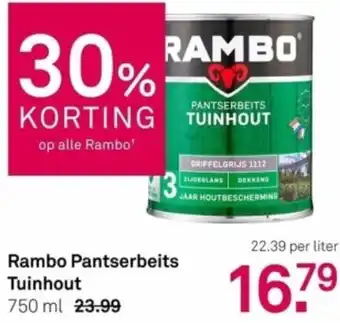 Karwei Rambo Pantserbeits Tuinhout 750ml aanbieding