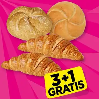 Coop Coop roomboter croissant klein of kaiserbroodje wit of volkoren aanbieding