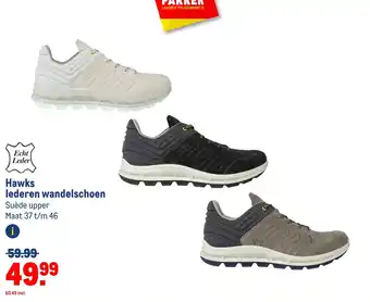 Makro Hawks lederen wandelschoen 37 t/m 46 aanbieding