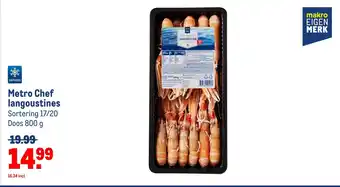 Makro Metro Chef langoustines aanbieding