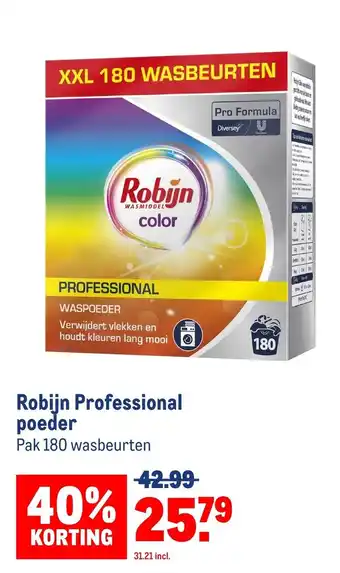 Makro Robijn Professional poeder aanbieding