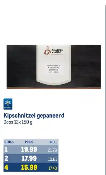 Makro Kipschnitzel gepaneerd aanbieding