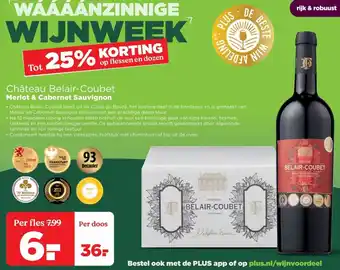 PLUS Château Belair-Coubet Merlot & Cabernet Sauvignon aanbieding