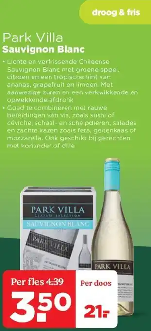 PLUS Park Villa Sauvignon Blanc aanbieding