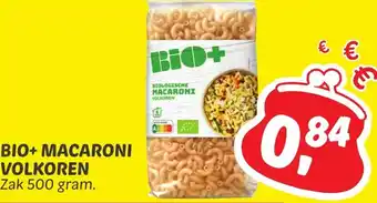 Dekamarkt BIO+ MACARONI VOLKOREN 500g aanbieding