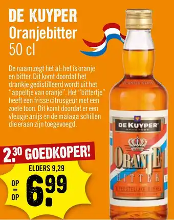 Dirck 3 DE KUYPER Oranjebitter 50 cl aanbieding