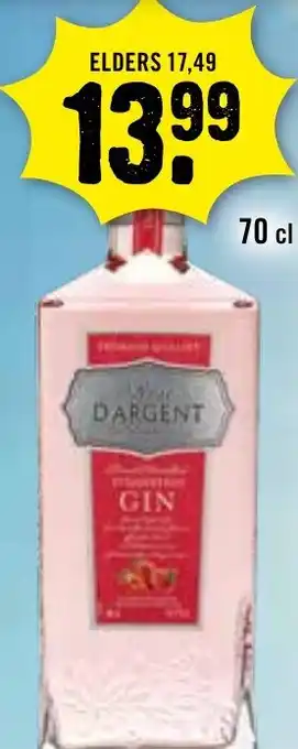 Dirck 3 DARGENT GIN 70 cl aanbieding