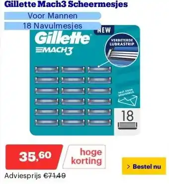 Bol.com Gillette Mach3 Scheermesjes aanbieding