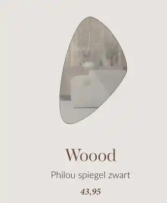 Babypark Woood Philou spiegel zwart aanbieding