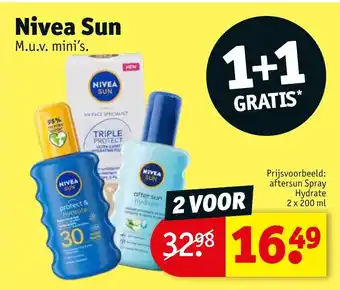 Kruidvat Nivea sun aanbieding