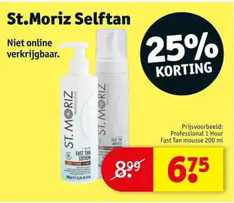 Kruidvat St moriz selftan aanbieding