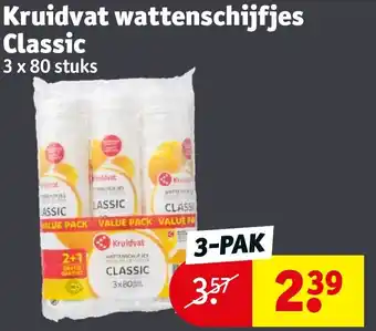 Kruidvat Wattenschijfjes classic aanbieding