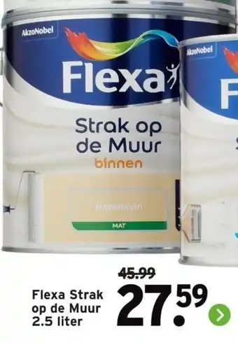 GAMMA Flexa Strak op de Muur 2.5 liter aanbieding